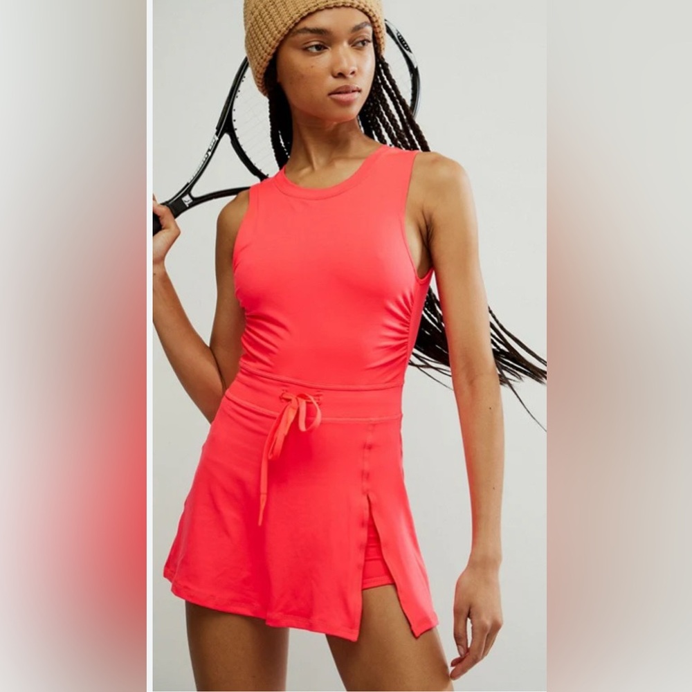Free People Easy Does It Dress In Electric Sunset Sz Xs